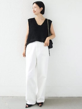 「SHIPS（シップス）のアイテム」を使った、FUJITAさん（レディース・159cm）の夏コーディネート