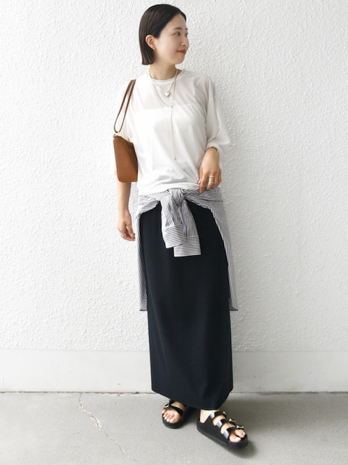 【新品】SHIPS リブ ジャージー 2WAY ストレッチ スカート 手洗い可能〉リブ ジャージー 2WAY ストレッチ スカート
