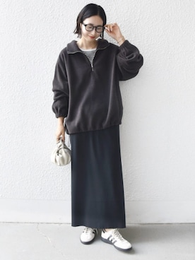 「アイテム（スカート）」を使った、FUJITAさん（レディース・159cm・30代）の冬コーディネート