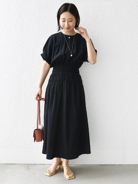 「SHIPS（シップス）のアイテム（ワンピース）」を使った、FUJITAさん（レディース・159cm）の春コーディネート
