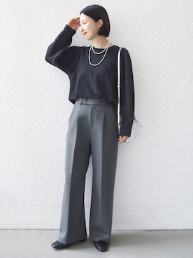 「SHIPS（シップス）のアイテム」を使った、FUJITAさん（レディース・159cm）の秋コーディネート