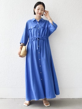 「SHIPS（シップス）のアイテム」を使った、FUJITAさん（レディース・159cm）の夏コーディネート