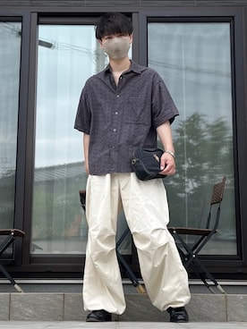 「EDWIN（エドウィン）のアイテム（その他パンツ）」を使った、たけるさん（メンズ・172cm）の夏コーディネート