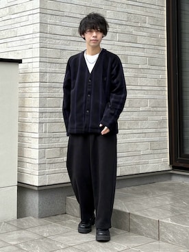 「アイテム（スウェットパンツ）」を使った、たけるさん（メンズ・172cm）の秋コーディネート