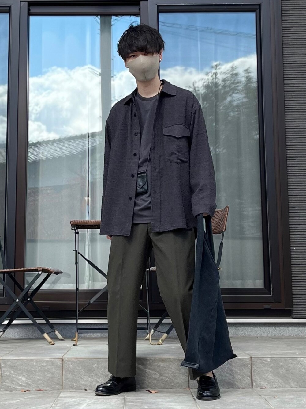 Thingless（シングレス）の「＜Thingless＞ T/W GABA 2PLEATS PANTS 