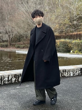 「Graphpaper（グラフペーパー）のアイテム」を使った、たけるさん（メンズ・172cm）の冬コーディネート