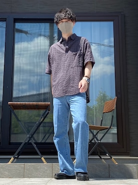 「EDWIN」｜「アイテム（腕時計）」を使った、たけるさん（メンズ・172cm）の夏コーディネート