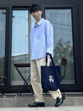 「EDWIN（エドウィン）のアイテム（トップス）」を使った、たけるさん（メンズ・172cm）の春コーディネート