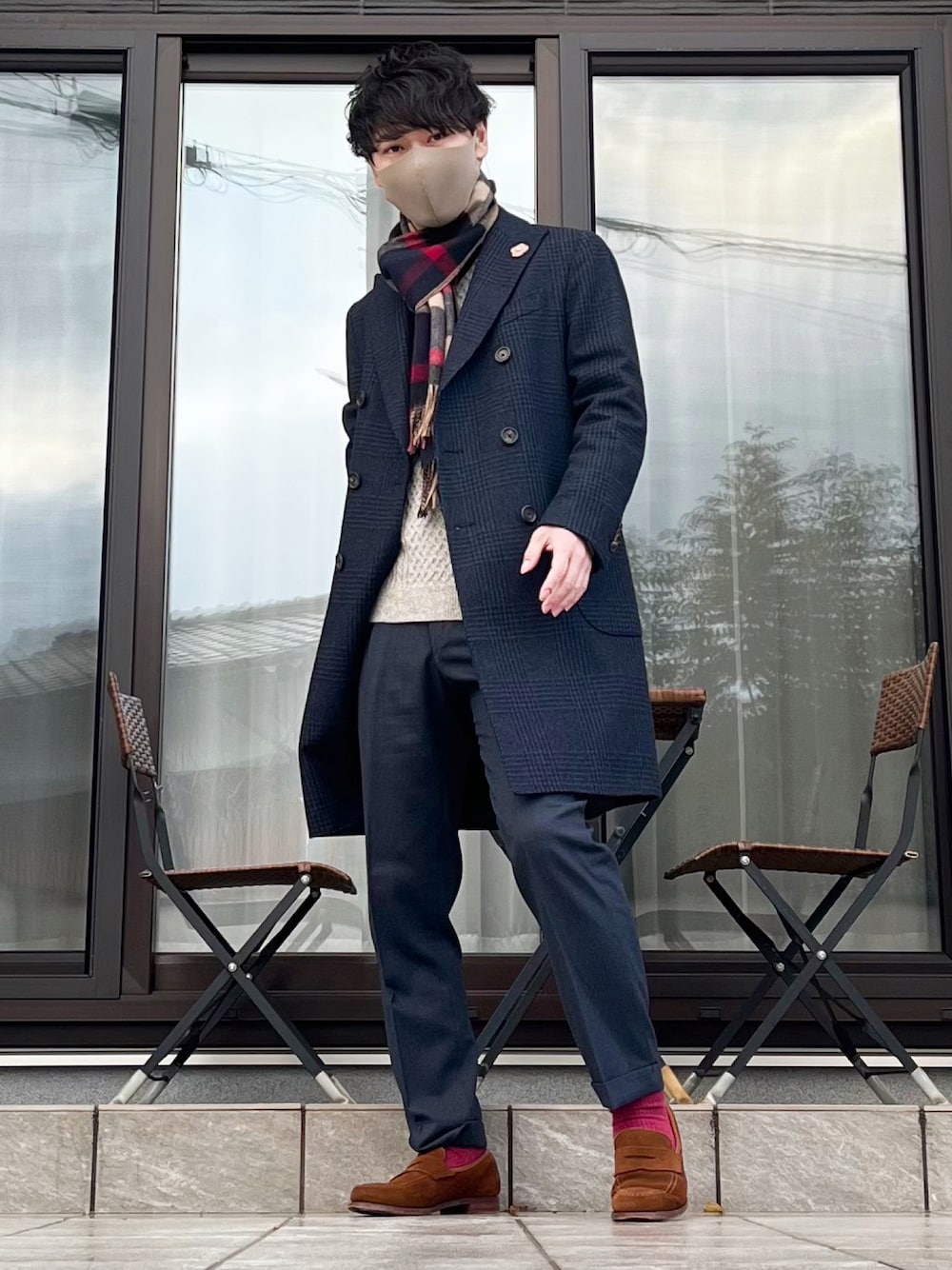 LARDINI（ラルディーニ）の「LARDINI / グレンチェック ダブルブレスト