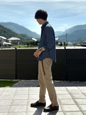 「アイテム（ピアス（片耳用））」を使った、たけるさん（メンズ・172cm）の秋コーディネート
