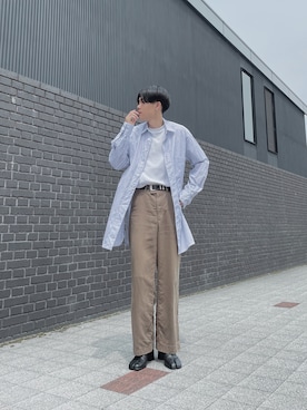 Our Legacyのスラックスを使ったメンズ人気ファッションコーディネート