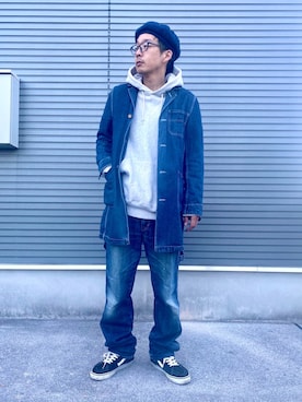 「SMITH'S（スミス）のアイテム（ジャケット/アウター）」を使った、14号機さん（メンズ・175cm）の冬コーディネート
