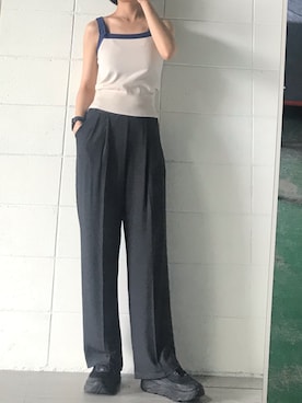 「韓国ファッション」｜영화さん（レディース・166cm）の夏コーディネート