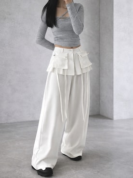 「FOLLOWIN（フォロウィン）のアイテム」を使った、yenghua さん（レディース・165cm）の春コーディネート