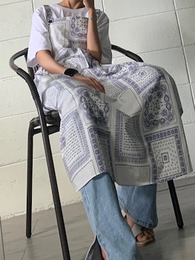 「韓国スタイル」｜「アイテム（ワンピース/ドレス）」を使った、영화さん（レディース・166cm）の夏コーディネート