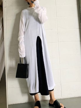 「韓国好きな人と繋がりたい」｜「アイテム（ジャンパースカート）」を使った、영화さん（レディース・166cm）の夏コーディネート