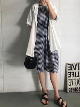 「COOLなこのコが仲間入り」｜「アイテム（ジャケット/アウター）」を使った、영화さん（レディース・166cm）の夏コーディネート