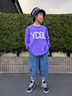 「VANS（バンズ）のアイテム」を使った、yuui8135さん（キッズ・137cm）の春コーディネート