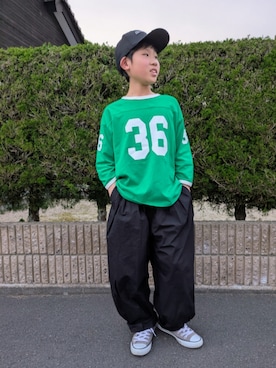 「BREEZE（ブリーズ）のアイテム」を使った、yuui8135さん（キッズ・137cm）の春コーディネート