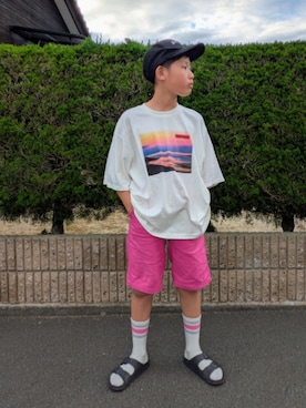 「devirock（デビロック）のアイテム」を使った、yuui8135さん（キッズ・137cm）の夏コーディネート