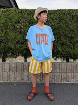 「devirock（デビロック）のアイテム」を使った、yuui8135さん（キッズ・142cm）の夏コーディネート