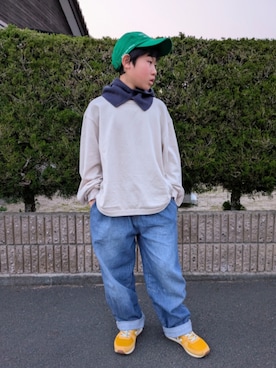 「CIAOPANIC TYPY（チャオパニックティピー）のアイテム」を使った、yuui8135さん（キッズ・137cm）の春コーディネート