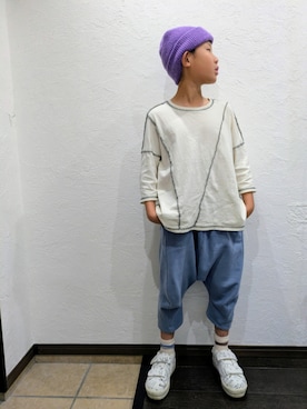 「アイテム（スニーカー）」を使った、yuui8135さん（キッズ・137cm）の秋コーディネート