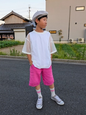「CIAOPANIC TYPY（チャオパニックティピー）のアイテム」を使った、yuui8135さん（キッズ・136cm）の夏コーディネート