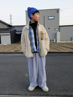 「CIAOPANIC TYPY（チャオパニックティピー）のアイテム（トップス）」を使った、yuui8135さん（キッズ・137cm）の春コーディネート