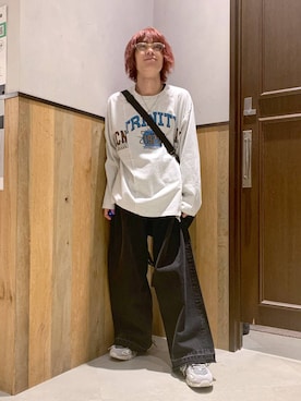 「WEEKEND(ER)（ウィークエンダー）のアイテム」を使った、Kanさん（メンズ・157cm）の春コーディネート