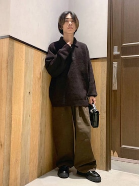 「RAGEBLUE（レイジブルー）のアイテム（バッグ）」を使った、Kanさん（メンズ・157cm）の冬コーディネート