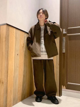 「RAGEBLUE（レイジブルー）のアイテム（パンツ）」を使った、Kanさん（メンズ・157cm）の秋コーディネート