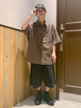 「アイテム（アクセサリー）」を使った、Kanさん（メンズ・157cm）の夏コーディネート