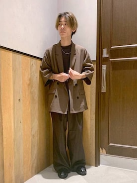 「アイテム（ブレスレット）」を使った、Kanさん（メンズ・157cm）の夏コーディネート