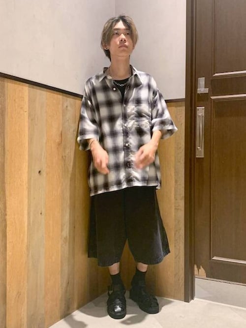 ステンレスデザインショートネックレス