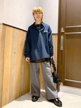 「REmastered（リマスタード）のアイテム」を使った、Kanさん（メンズ・157cm）の冬コーディネート