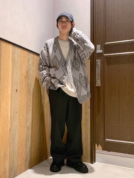 「RAGEBLUE（レイジブルー）のアイテム（パンツ）」を使った、Kanさん（メンズ・157cm）の秋コーディネート