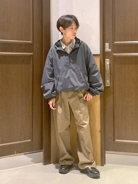 「アイテム（チノパンツ）」を使った、Kanさん（メンズ・157cm・20代）の夏コーディネート