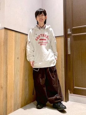 「REmastered（リマスタード）のアイテム」を使った、Kanさん（メンズ・157cm）の冬コーディネート