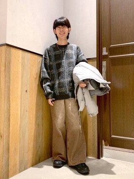 「RAGEBLUE（レイジブルー）のアイテム（ダウンジャケット/コート）」を使った、Kanさん（メンズ・157cm）の冬コーディネート