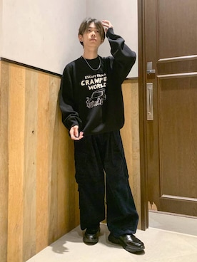 「RAGEBLUE（レイジブルー）のアイテム（パンツ）」を使った、Kanさん（メンズ・157cm）の秋コーディネート