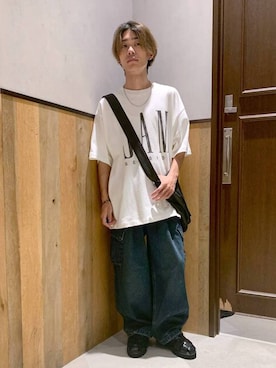 「アイテム（サンダル）」を使った、Kanさん（メンズ・157cm）の夏コーディネート
