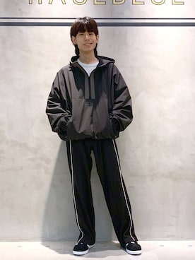 「アイテム（ブルゾン）」を使った、Kanさん（メンズ・157cm・20代）の秋コーディネート