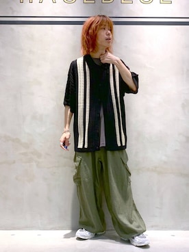 「RAGEBLUE（レイジブルー）のアイテム（スニーカー）」を使った、Kanさん（メンズ・157cm）の夏コーディネート