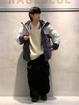 「RAGEBLUE（レイジブルー）のアイテム（ダウンジャケット/コート）」を使った、Kanさん（メンズ・157cm）の冬コーディネート