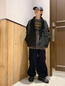 「RAGEBLUE（レイジブルー）のアイテム（ジャケット/アウター）」を使った、Kanさん（メンズ・157cm）の秋コーディネート