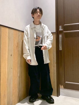 「アイテム（ベルト）」を使った、Kanさん（メンズ・157cm）の秋コーディネート