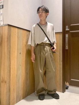 「RAGEBLUE（レイジブルー）のカラーレンズメガネ/サングラス（サングラス）」を使った、Kanさん（メンズ・157cm・20代）の夏コーディネート