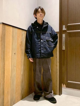 「RAGEBLUE（レイジブルー）のアイテム（ジャケット/アウター）」を使った、Kanさん（メンズ・157cm）の秋コーディネート