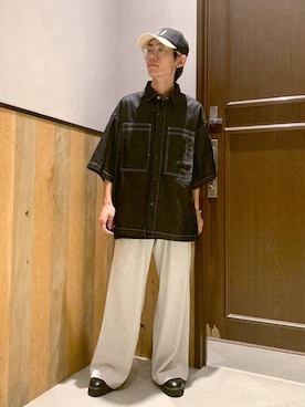 「RAGEBLUE（レイジブルー）のカラーレンズメガネ/サングラス（サングラス）」を使った、Kanさん（メンズ・157cm・20代）の夏コーディネート